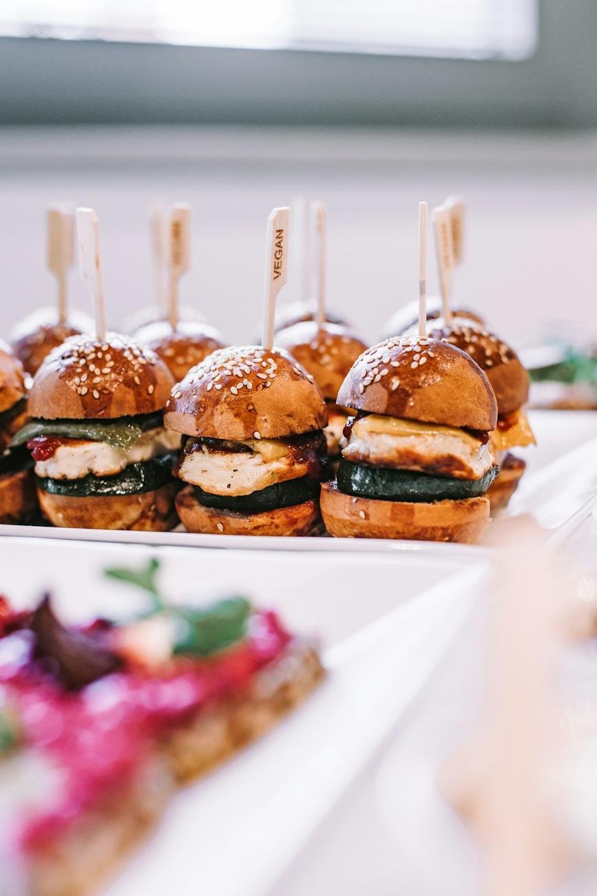 Minihamburguesas para cóctel